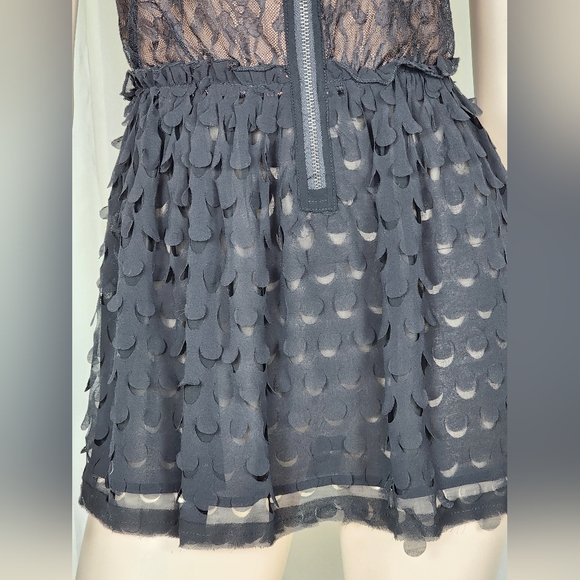 Miss Me feathery babydoll party blouse tank top L - Picture 3 of 6